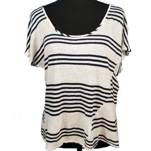 Lucky Brand Striped Flowy Croptop sz XL